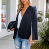  Blazer Cape Irregular Sleeve Tops Fashion Women Blazers Women Casual Cardigan Blazer