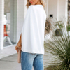 Womens Cape Blazer Split Open Front Cloak Jacket Workwear Blazers Ladies Womens Coat