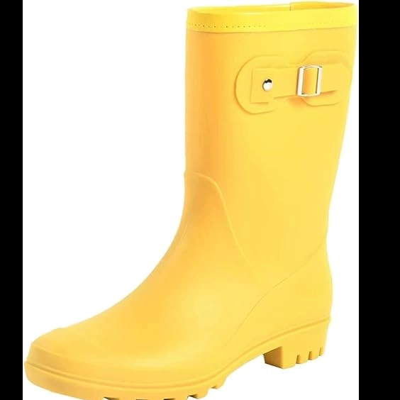 Women's Mid Calf Rain Boots Waterproof 