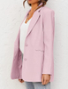 Fall Casual Blazers Long Sleeve Lapel Open Front Button Work Blazer Jackets with Pockets