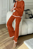 Women's 2 Piece Knit Sweater Set Casual Long Sleeve Pullover Wide Leg Pants Sweatsuit Tracksuit Outfit