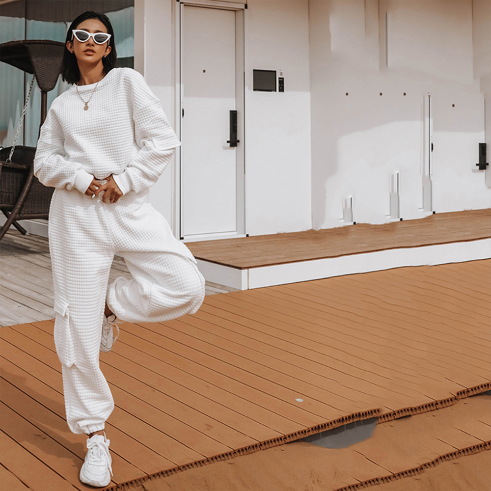 Knit Joggers Women 2 Piece Sets Fall Clothing Winter Sportswear Ladies Sweat Suits