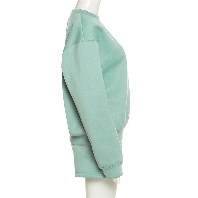 Sweatshirt Shorts Set Blank Custom Women Sweat Suits Set With Logo
