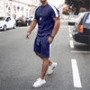 Custom Men Shorts Sets Customized Logo Mens Matching Two Piece Summer 2 Piece Short Set for Men