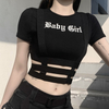 Custom Bing Rhinestone Logo Or Text on Women's Cotton T-shirts 