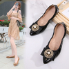 Korean Diamond Pointed Flat Bottom Shoes for Women New Styles