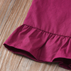 Girls Sets Summer Flower Sling Romper T-shirt+Solid Shorts 2PCS Kids Suit Children Clothes