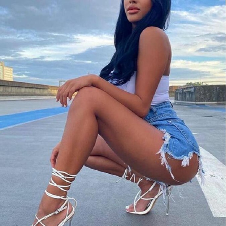 Roman Lace-up High-heeled Thong Catwalk High-heeled Sandals