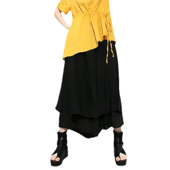 Women's Puffy Skirts with Flower Pleats Minimalist Design Comfortable And Natural Waistline Plain Dyed