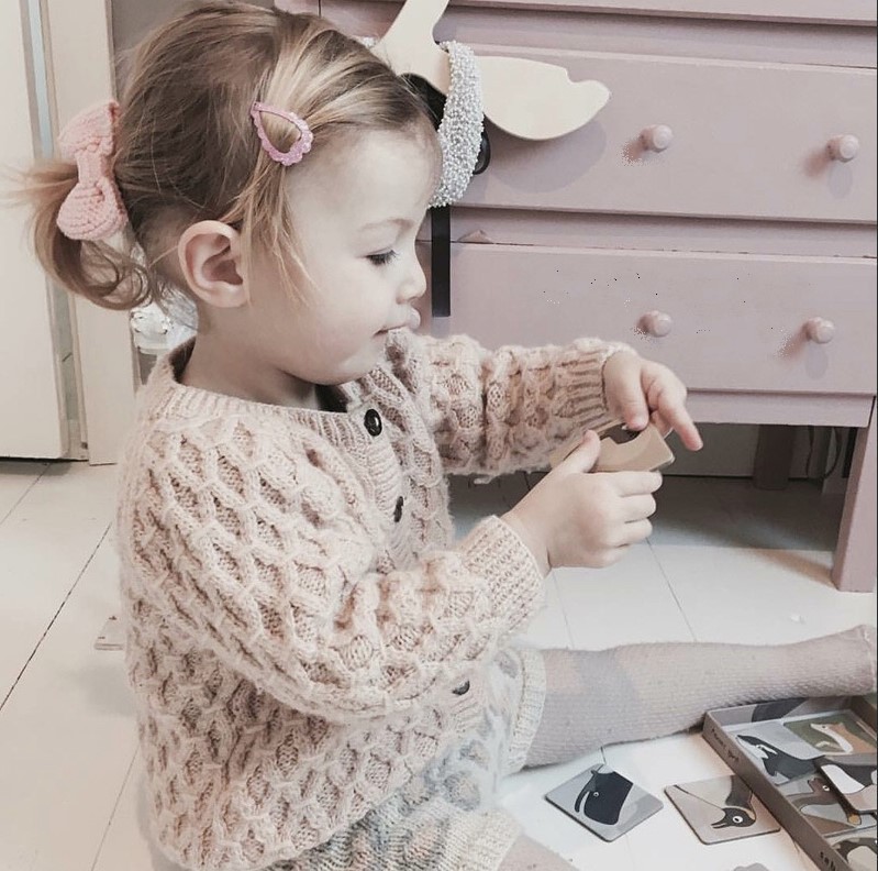 Baby Cardigan Long-sleeved Knitted Sweater Toddler Girls Baby Sweater Knitting
