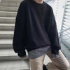 Men Autumn Solid Color Wool Sweaters Slim Fit Men Street Wear Clothes Knitted Sweater Men Pullovers