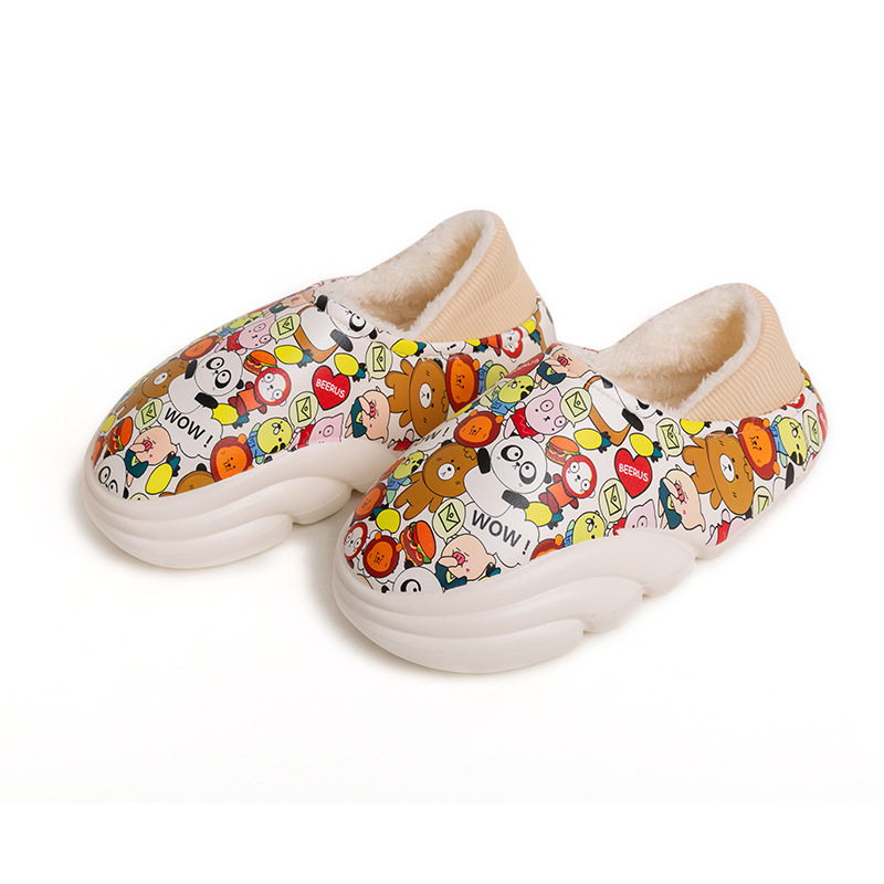 Custom Eva Sneaker House Indoor Winter Fluffy Ladies Home Sandals Fashion Fur Flip-Flops Men'S Slides Slippers Shoes for Women