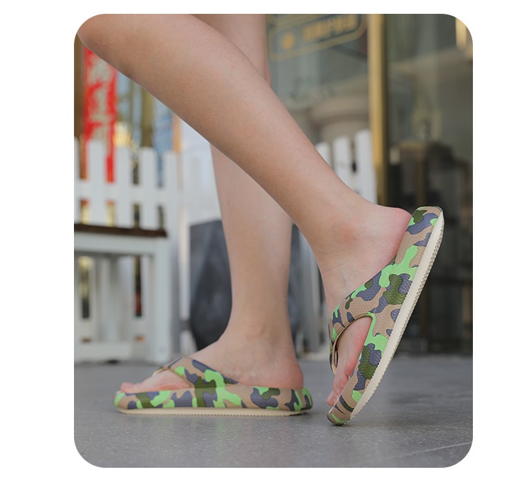 Fashion Wholesale Women's Platform Flip Flops Leopard Print EVA Soft Sole Slippers