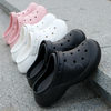 Factory Plastic Beach Anti-Slip Home Walking Girls Outdoor Sandal Man Ladies Eva Flat Sandals For Adult