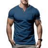 Men's Polo Shirts Short Sleeved Color Coded Knitted T-shirts