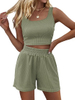 Two Piece Summer Outfits Women Shorts Sets