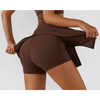  Girls Women Quick Dry Tennis Skirt With Lining Shorts High Waisted Quick Dry Athletic Sports Skirts