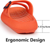 Slides for Women Men Double Buckle Adjustable Thick Sole Pillow Slippers Bathroom Sandals