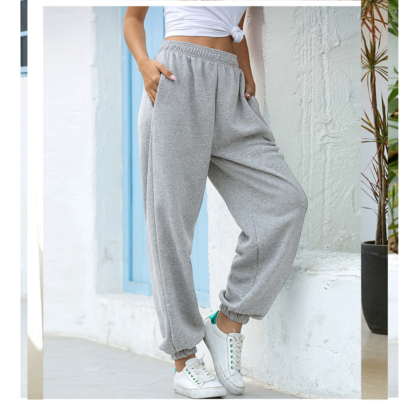 Women Home Leisure Yoga Running Sports Loose Pants Casual Pants For Ladies