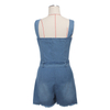 High Quality Ripped Denim Short Romper Women Jumpsuit