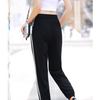 Casual Trousers Athletic Training Jogger Pants with Two Stripe Sweatpants Women