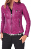 Women Leather Jacket - Zipper Closure Biker Lambskin Leather Jacket's For Girl