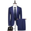 Wholesale Top High Quality Men's Slim Fit Leisure Professional Office 2-piece Set Suit