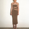 Womens Sexy Fashion Temperament Strapless Hollow Bag Hip Slim Dress Casual Dress Maxi Dresses for Women Casual