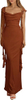 Womens Sleeveless Ruffle Party Maxi Bodycon Dresses