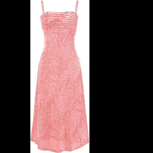 Women's Summer Dress Sleeveless Spaghetti Strap Midi Dress Sexy Cowl Neck Flora Dress Party Dresses