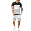 Summer Tracksuits For Men Custom Jogger Sports 2 Piece Gym Two Piece Custom Logo Shorts Sets Men