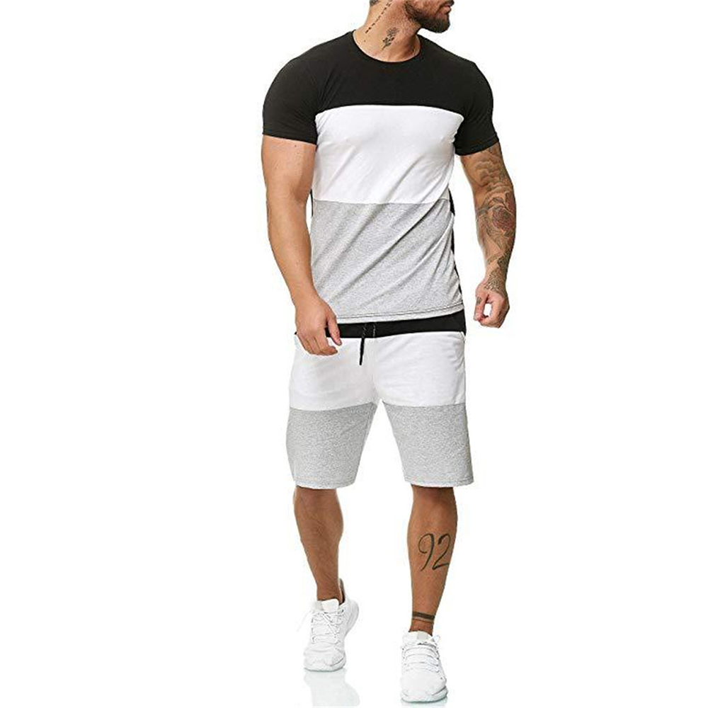 Summer Tracksuits For Men Custom Jogger Sports 2 Piece Gym Two Piece Custom Logo Shorts Sets Men