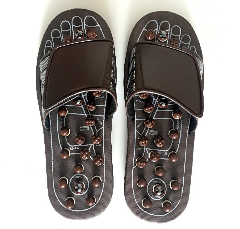 Feet Massage Slippers Foot Reflexology Acupuncture Therapy Massager Shoes