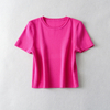 Fashion Short Ice Silk Knitted Top Sweater Vintage Short Sleeve Female Pullovers Chic Tops
