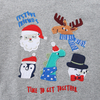 Children's Hoodie Cartoon Christmas Print Boys' Round Neck Hoodie Children's Long Sleeved Sweatshirt