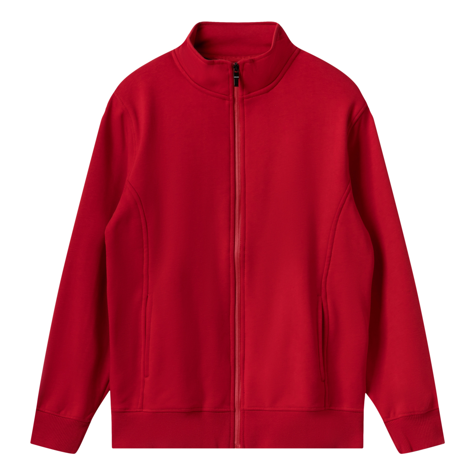 Stand Collar Sweater Hoodies No Hood Custom Design Zip Up Hoodies Jacket Coat for Men