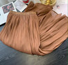 Women Summer A-Line Pink Skirt Femme Stretch High Waist Women Boho Summer Long Solid Skirt