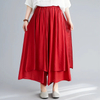 Women's Puffy Skirts with Flower Pleats Minimalist Design Comfortable And Natural Waistline Plain Dyed