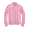 Custom Turtleneck Men Designer Half Zip Up Fleece Pullover Knitted Sweater For Men