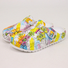 Fashion Beautiful Printing Ladies Nurse Clog Shoes Cheap Gardening Clog Slippers for Women 2024