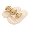 Custom Logo Bow Slippers Casual Non-slip Lightweight Soft-soled Slippers for Girls Summer Slippers