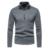 Men's Stand Collar Sweater Half Zipper Solid Color Turtleneck Shirt Sports Jacket Hoodies