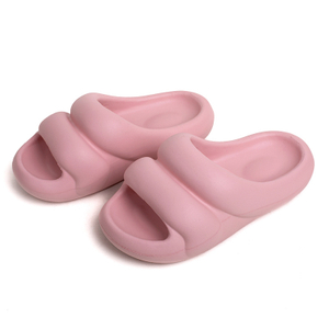 New Design Solid Color Slippers Ladies Outdoor Beach Shoes Wholesale Flat Slides Summer Sandals for Women