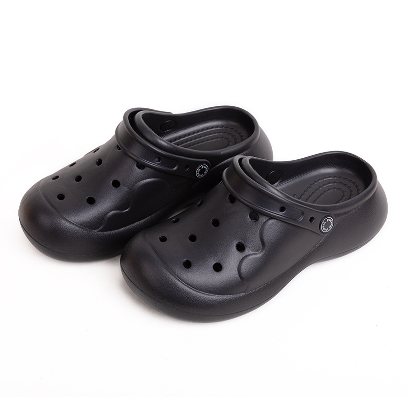 Factory Plastic Beach Anti-Slip Home Walking Girls Outdoor Sandal Man Ladies Eva Flat Sandals For Adult