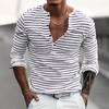 Men's Long Sleeve Striped Shirt Business Casual Shirts Cotton Fabric Formal Office Shirts For Men