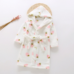 Soft Fuzzy Fleece Rainbow Children's Plus Size Polyester Plus Size Robes Sleepwear
