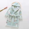Kids Toddler Baby Boys Girls Cartoon Bathrobes Flannel Night-Robe Sleepwear