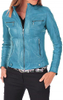 Women Leather Jacket - Zipper Closure Biker Lambskin Leather Jacket's For Girl