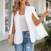 Womens Cape Blazer Split Open Front Cloak Jacket Workwear Blazers Ladies Womens Coat