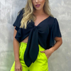 Summer Loose Cardigan Capes Bolero Shrug Flare Sleeve Tie Front Sun Protection Cardigan